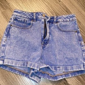 Blue pacsun mom denim short